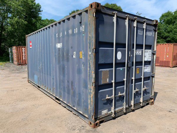 20ft New High Cube Shipping & Storage Container – Wind & Watertight, Blue image 0